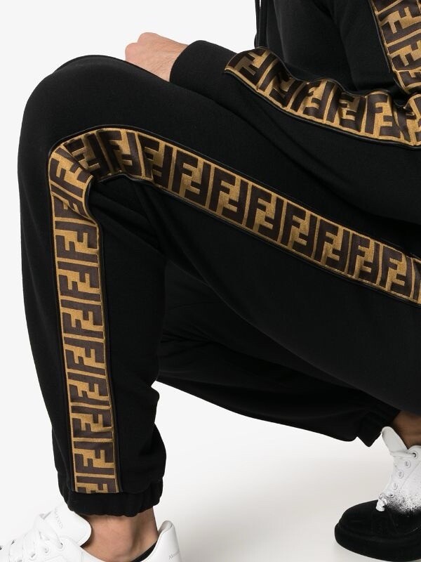 fendi logo stripe track pants | eBay
