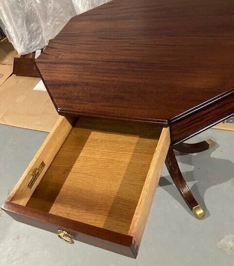 VTG 1940’S KITTINGER COLONIAL WMBG MAH., OCTAGONAL ACCENT TABLE, ORIG. FAM. OWNR - Image 2 of 4