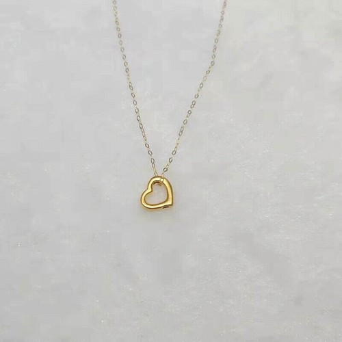1pcs 999 24K Yellow Gold Men Women 3D Mini Love Heart Bead Pendant - Picture 6 of 9