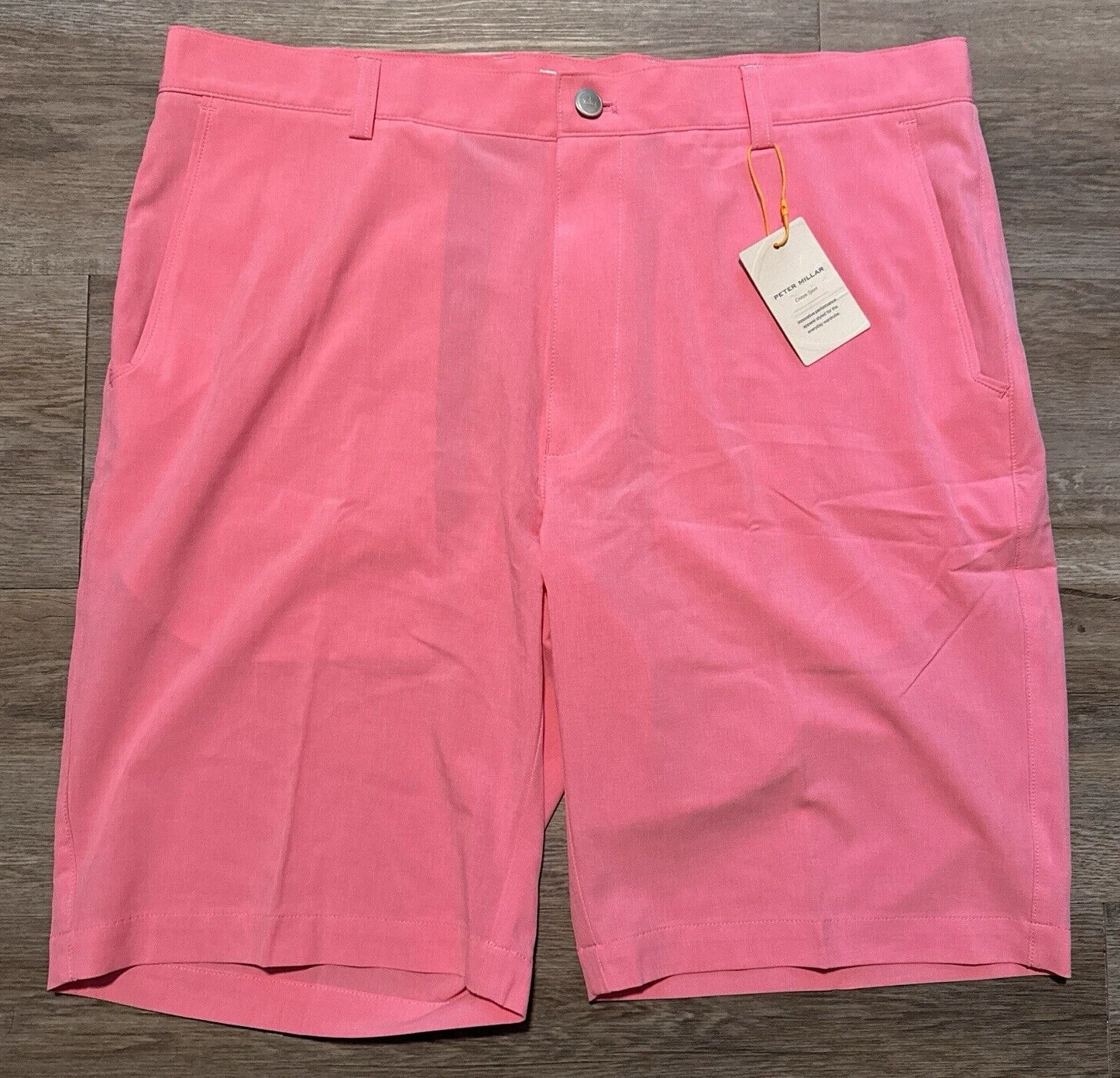 NEW Peter Millar Men's Size 36 Pink Shackleford Performance Hybrid Golf Shorts