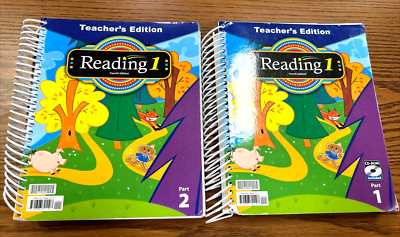 BJU Press Reading 1, Teachers Ed, Both Books: Parts 1 & 2, (4th ed) with CD