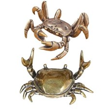 Powerful Crab Ornaments Feng Shui Crab Statues Weightlifting Crabs Pen Stan W5S5