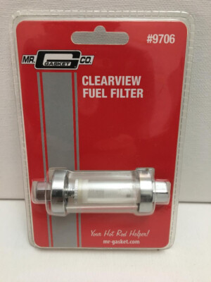 Mr. Gasket 9706 Mr. Gasket Clearview Inline Fuel Filter - Bin #A1