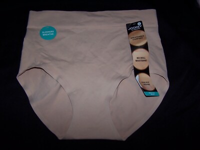 New! Jockey Everyday Comfy Slimmers, No Roll, Breathable, Tan Panties - Size L