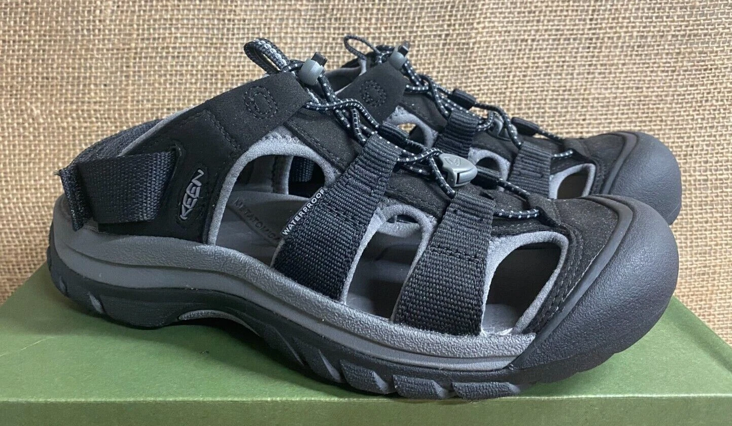NIB Keen 1022272 Men's Rapids H2 Black/Steel Grey Casual Sandal