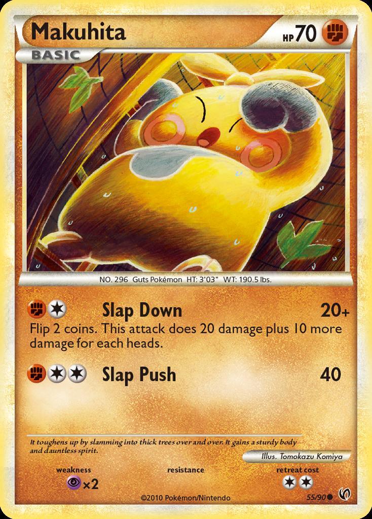 Pokemon Makuhita (55/92) HS—Undaunted LP