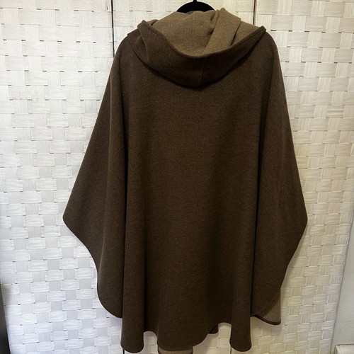 Poncho scialle lana Jimmy Hourihan Irlanda vintage con cappuccio made in Dublin - Foto 8 di 12