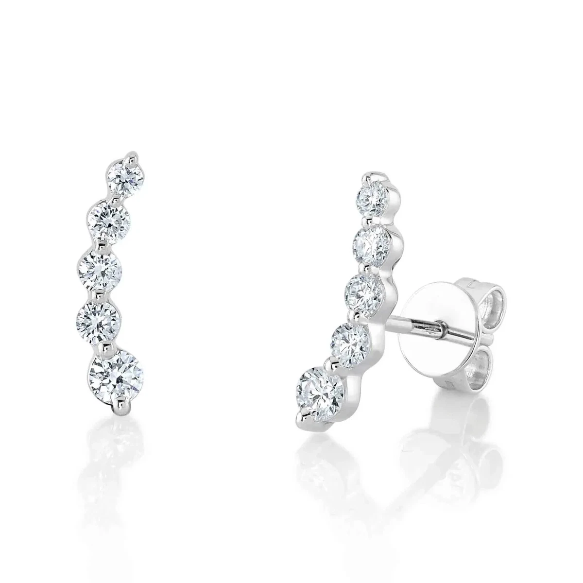 White gold ear climber outlet