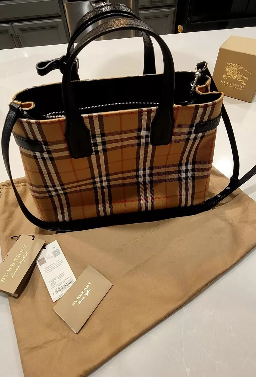 Burberry vintage check banner bag clearance