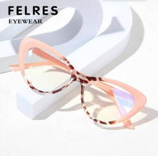 Women Cat Eye Anti-Blue Light Optical Glasses Clear Lens Retro Glasses Frames