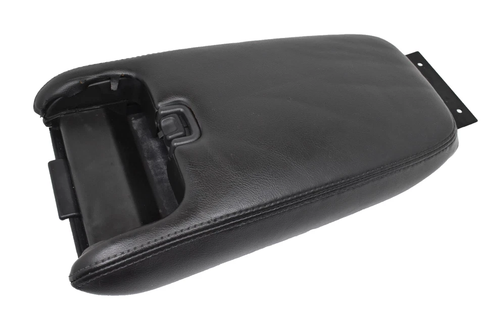 DEFECTO 1998-2003 Jaguar XJR XJ8 consola central tapa negra reposabrazos portavasos OEM Foto 4 de 4