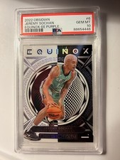 2022-23 panini obsidian basketball #06 Jeremy Sochan Equinox /75 Gem Mint PSA 10