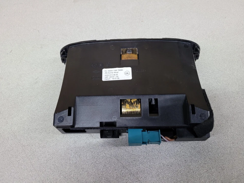 00-06 Mercedes W220 S55 AMG S500 consola central cenicero compartimento OEM Foto 3 de 3