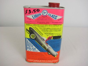 Sealed NOS Vintage Liquid 1st Class Automobile Wax Collectible Can