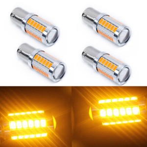 4 Lampadine LED 1156 PY21W Gialle - Per Frecce Auto Anteriori/Posteriori - Foto 6