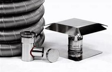 3 or 4 304 Flexible Liner Pellet Kit w/Tee, A...