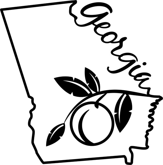 The Peach State Decal Sticker 5.5Inches By 5.4Inches eBay