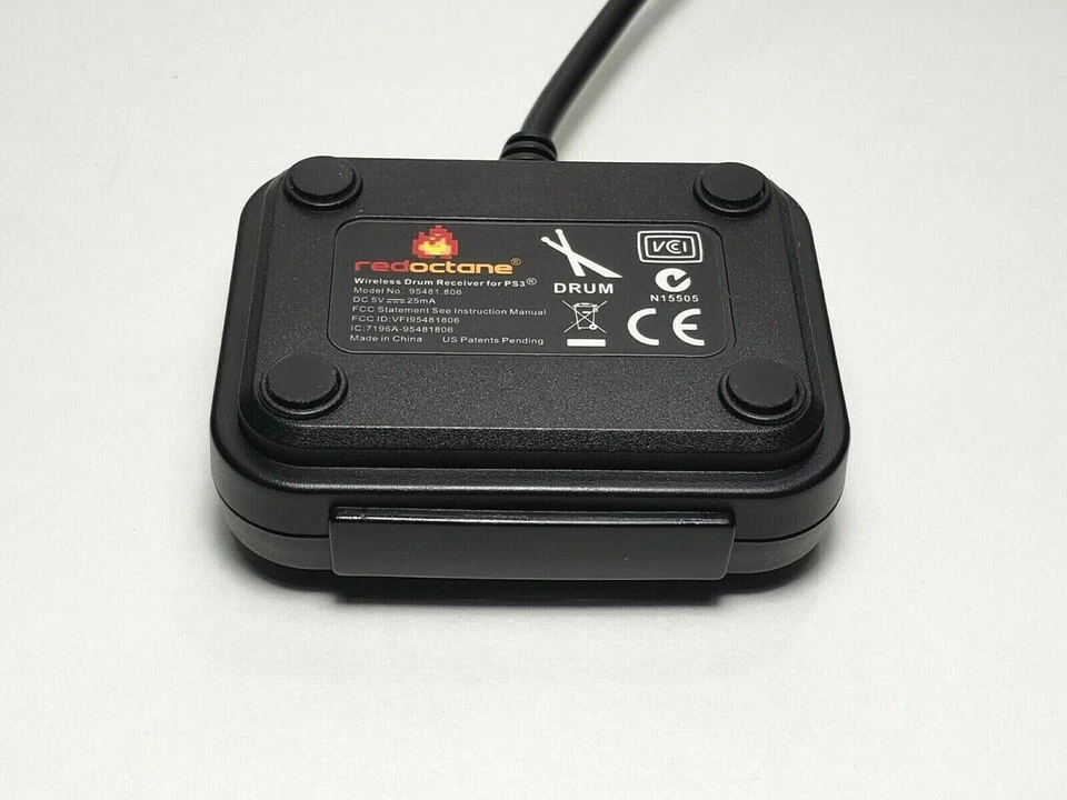 Guitar Hero World Tour Ps3 Wireless Drum Kit Dongle USB Receiver Red Octane - Image 2 of 4