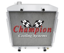 Qr Champion 2 Row Radiator Flathead Config For 1953-1956 Ford Truck V8 Conv
