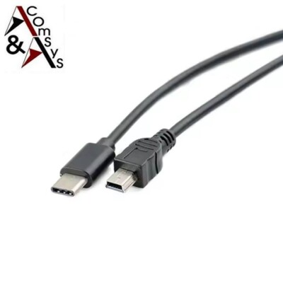 1m Kabel USB-C Stecker zu USB Mini B Stecker 5 polig Mini USB Adapterkabel