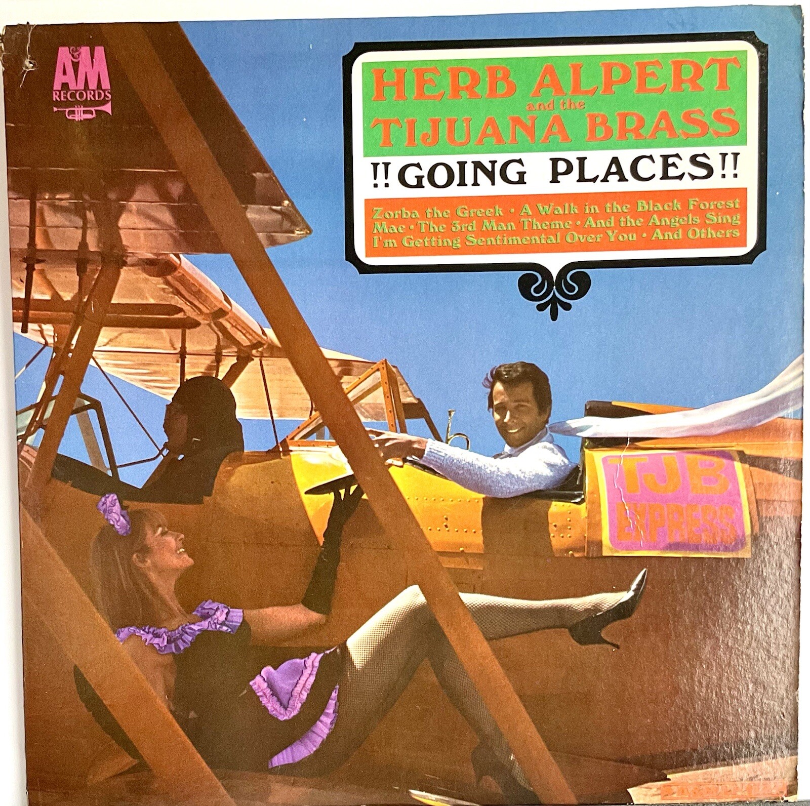 Herb Alpert's Tijuana Brass !!Going Places!!, Vintage 1965 Latin Pop Vinyl LP 33
