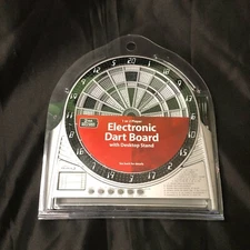 Halex Electronic  Mini Dart Board With Desktop Stand 27 Games  9" Tall x 9" Wide