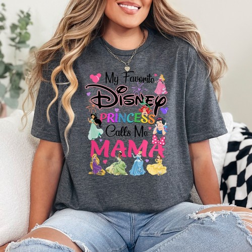 My Favorite Disney Princess Calls Me Mama Shirt, Disney Mom Shirt, , 202567 - Picture 2 of 13