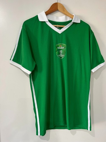 Heineken Champions League Short Sleeve V-Neck Polo Green Size XL - Picture 2 of 12