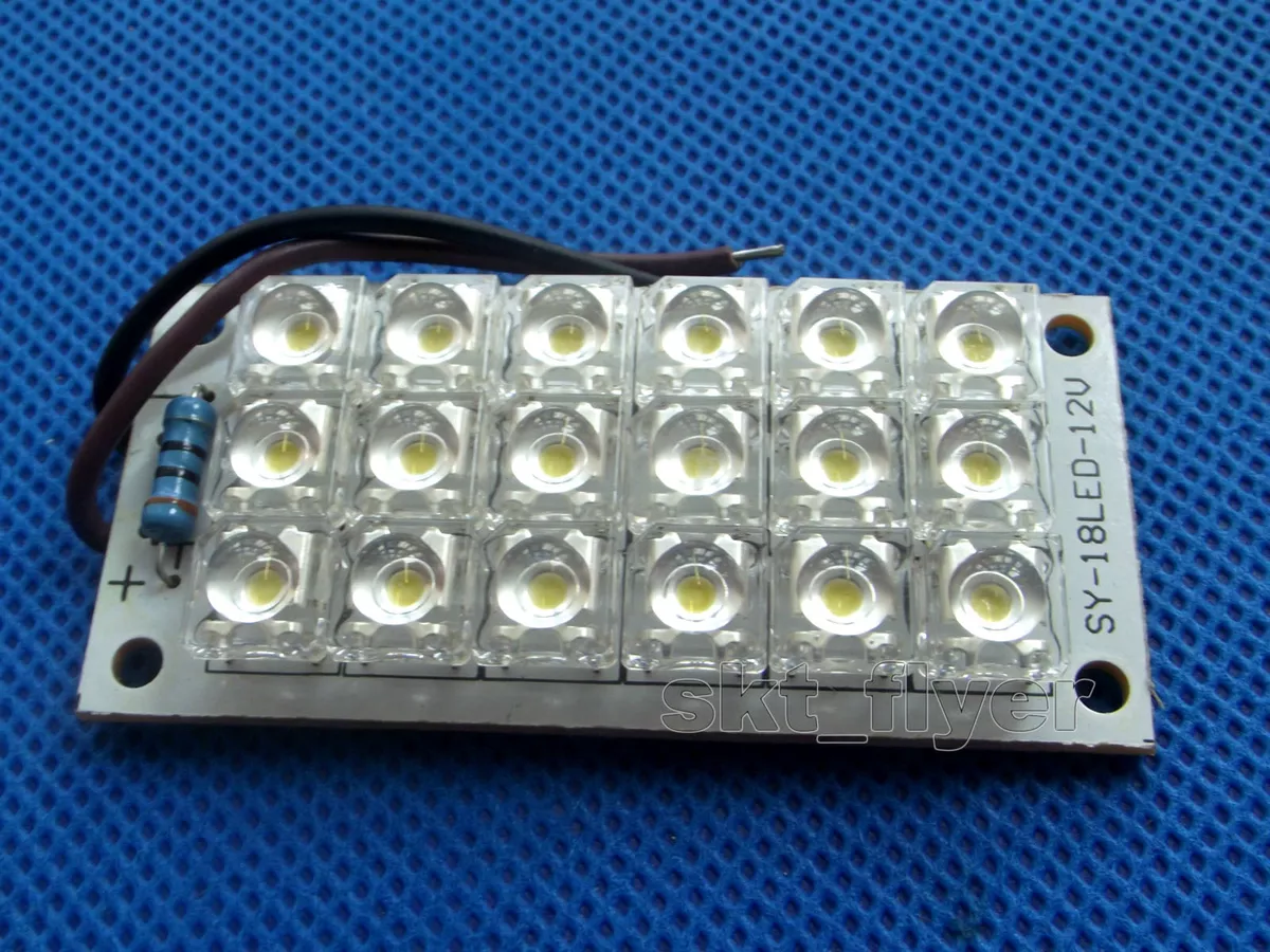12V 18 LED Super Bright Warm White Piranha LED board Night LED