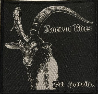 Ancient Rites - Evil Prevails 4'' x 4'' Woven Patch [Metal]