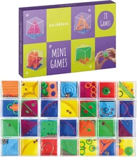 28 Pack Brain Teaser Puzzle Cubes, Kids Party Favors - Assorted Difficulty Level