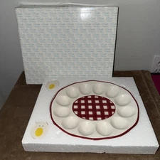 Deviled Egg Server Serving Platter with Salt & Pepper Shakers