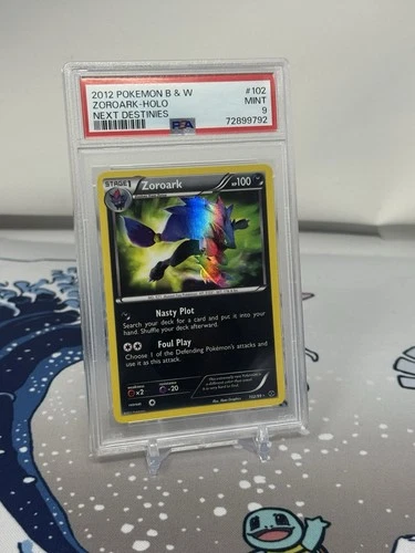 Pokemon Tcg 2012 SHINY Zoroark 102/99 B&W Next Destinies Secret Rare SCR PSA 9