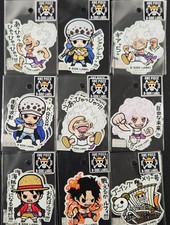 ONE PIECE Luffy/Bonney/Law/Going Merry/Ace-Sticker Side B Label Japan WATERPROOF