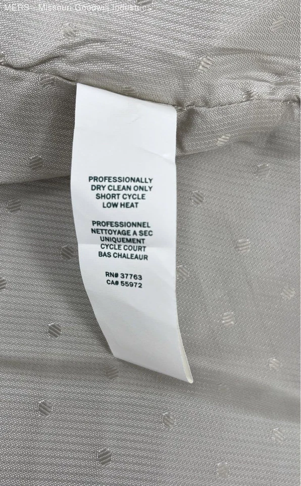 Perry Ellis Men's Natural Linen Pattern Classic Vest XL - Image 4 of 4