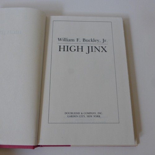 High Jinx William F Buckley Jr Hardcover Book 1986 - Picture 4 of 17
