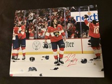FLORIDA PANTHERS RYAN LOMBERG SIGNED 8X10 PHOTO 24’ SC CHAMPS!