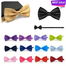 Mens Bow Tie Pre-tied Fashion Novelty Adjustable Tuxedo Bowtie Wedding Necktie