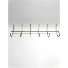Vintage Gold Wall Mount 6 Hooks Coat Hat Towel Hanger