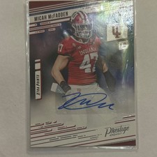 Panini 2022 Chronicles PX-MIC Prestige Micah McFadden Autograph Hoosiers