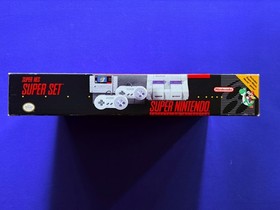 SNES Super Nintendo LAUNCH SUPER SET 1991 system console ALL BAGS INSERTS + CART