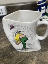 Vintage Twisted Golf Mug Coffee Cup 1991 The Results Of Overswing EUC