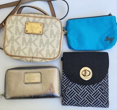 Lot of 4 Bags Pouch Wristlet Marc Jacobs + Michael Kors + Lug + Baggallini