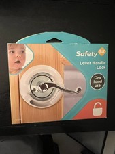 Safety 1st Child Proof French Door Lever Handle Lock One Hand Use Baby Lock NEW