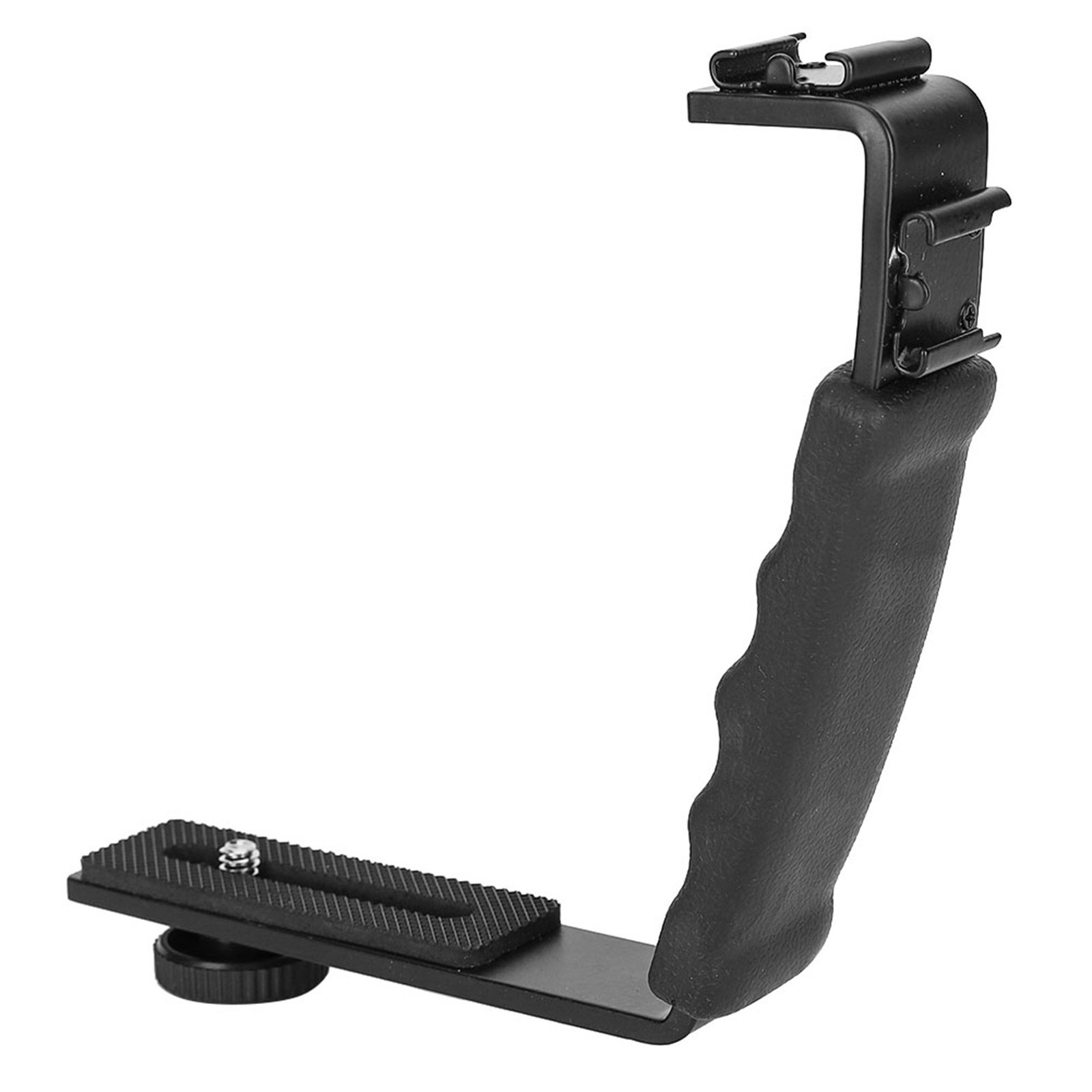 Camera Flash L Bracket Dual Hot Shoes Holder Mount Adapter Mount DV Microp KRI✈️