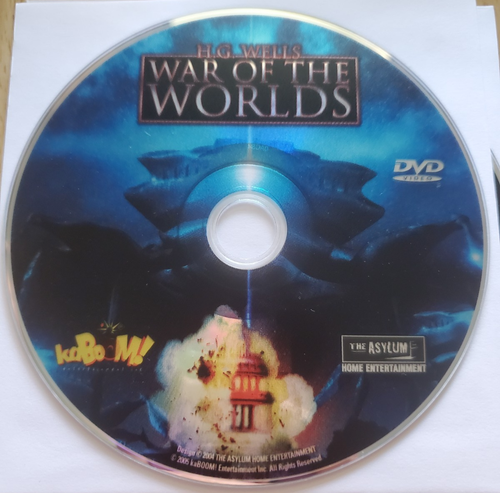 War of the Worlds Loose Disc DVD KaBoom/The Asylum