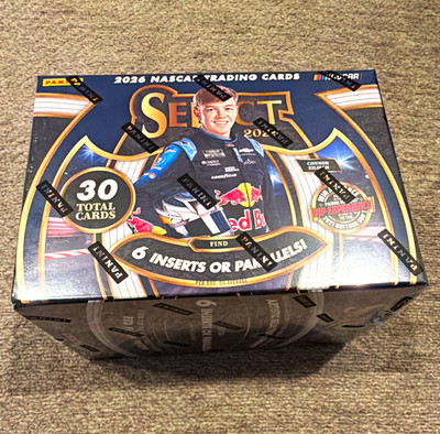Panini Select 2026 NASCAR Retail Box 30 Cards Red Flash Prizm Artistic