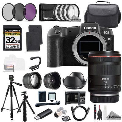 Canon EOS RP + RF 35mm f/1.4 L VCM Lens+32GB+ExtBat+9PCFltr-MEGAKit