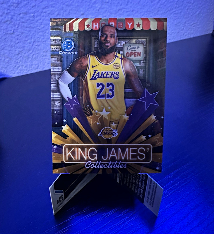 Topps 2025-26 Bowman LeBron James Hobby Stars Insert #HS-13 Lakers