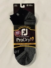 Footjoy Men's ProDry Golf Socks Low Cut - Black size 7-12